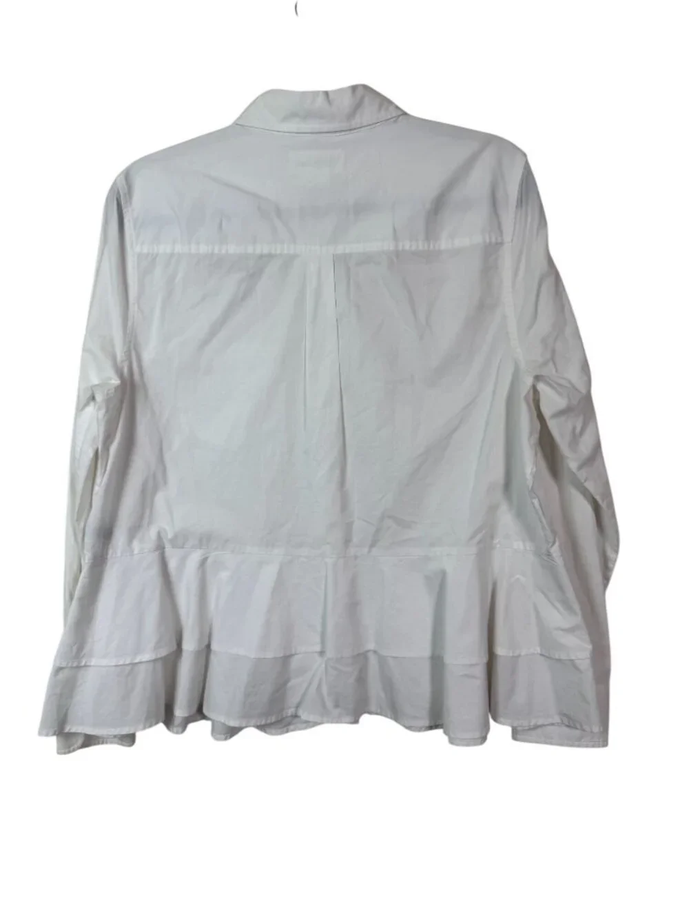 Kate Spade Broome Street White Button Up Shirt Sz Large 100% Cotton Long Sleeve